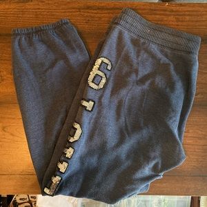 Victoria’s Secret PINK Navy Blue Sequin Joggers
